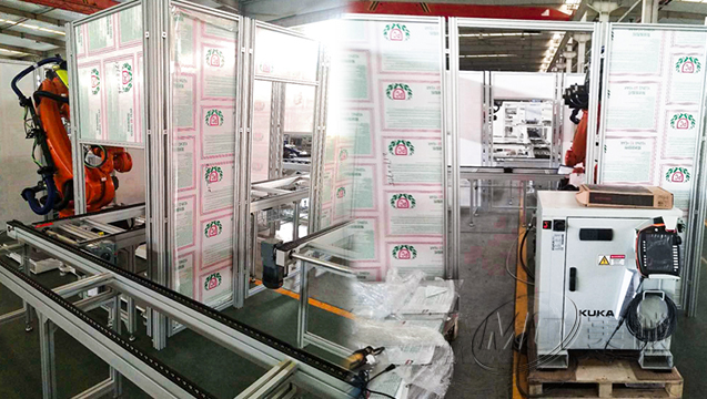 鋁型材機器人設(shè)備防護(hù)罩細(xì)節(jié)