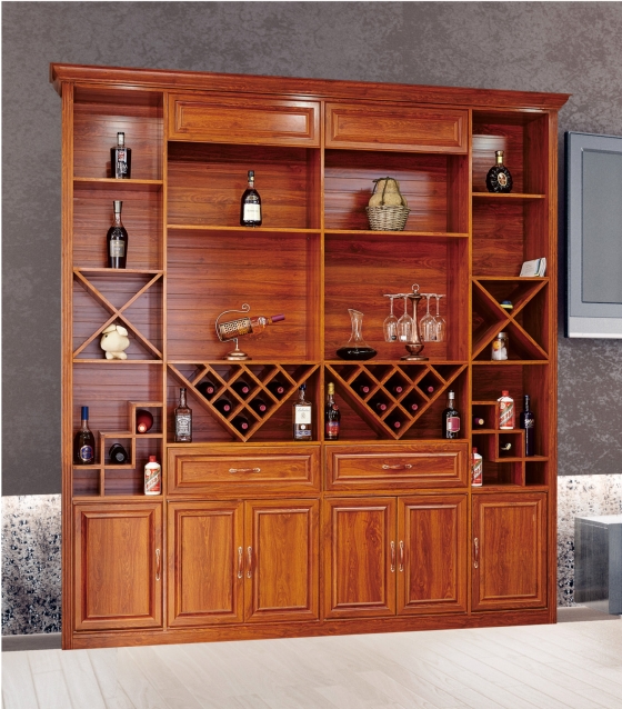 全鋁酒柜-01（風格：中式；顏色：金橡）