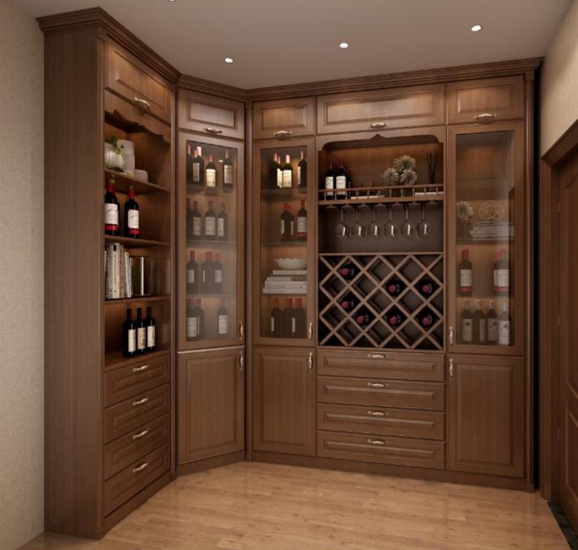 全鋁酒柜-03（風格：中式；顏色：胡桃）